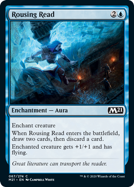 Rousing Read (Magic 2021 Core Set) Near Mint Foil