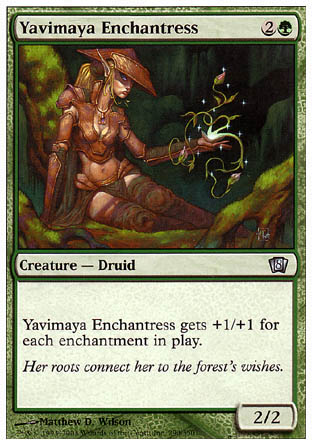 Yavimaya Enchantress (8th Edition) Light Play