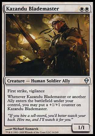 Kazandu Blademaster (Zendikar) Near Mint