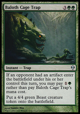 Baloth Cage Trap (Zendikar) Near Mint Foil