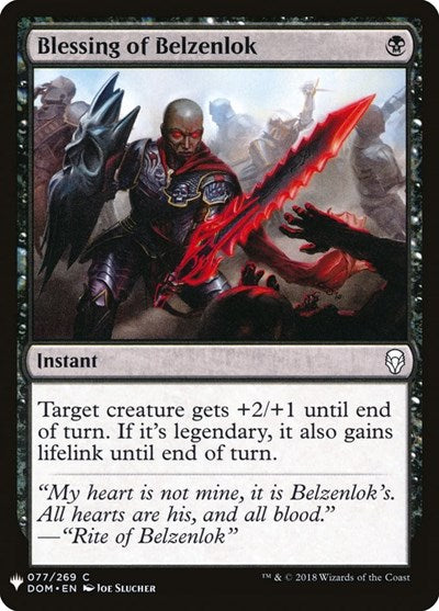 Blessing of Belzenlok (Mystery Booster) Near Mint