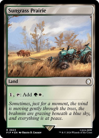 Sungrass Prairie (Surge Foil) (Universes Beyond: Fallout) Near Mint