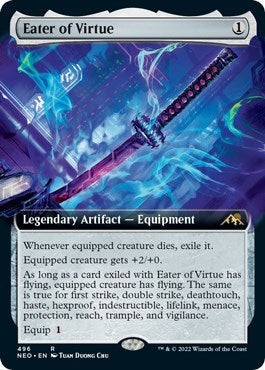 Eater of Virtue (Extended Art) (Kamigawa: Neon Dynasty) Near Mint