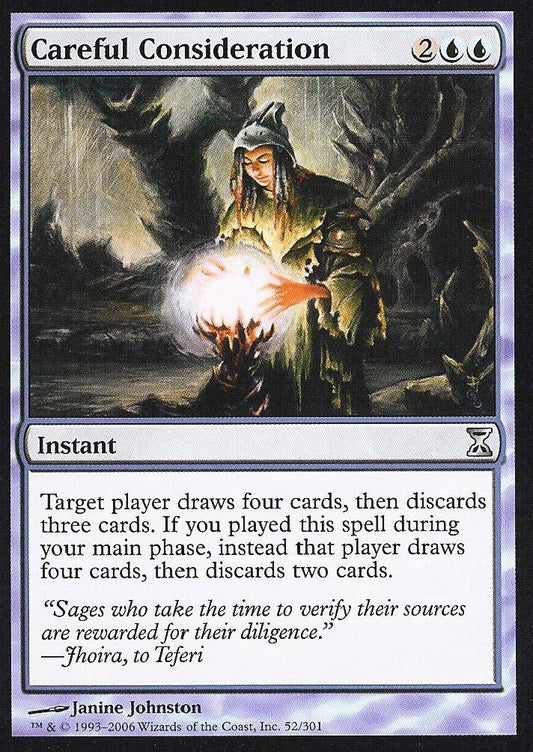 Careful Consideration (Time Spiral) Near Mint Foil Chinese