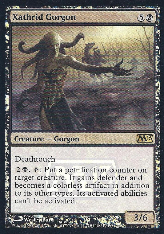 Xathrid Gorgon Prerelease (Promotional Cards) Light Play Foil