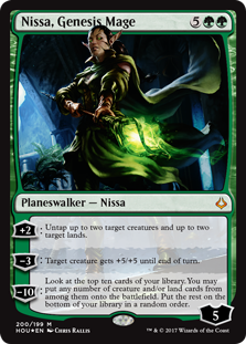 Nissa, Genesis Mage (Hour of Devastation) Near Mint Foil