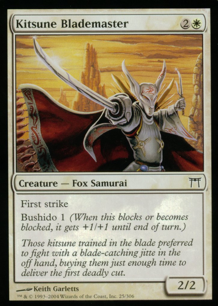 Kitsune Blademaster (Champions of Kamigawa) Near Mint Foil
