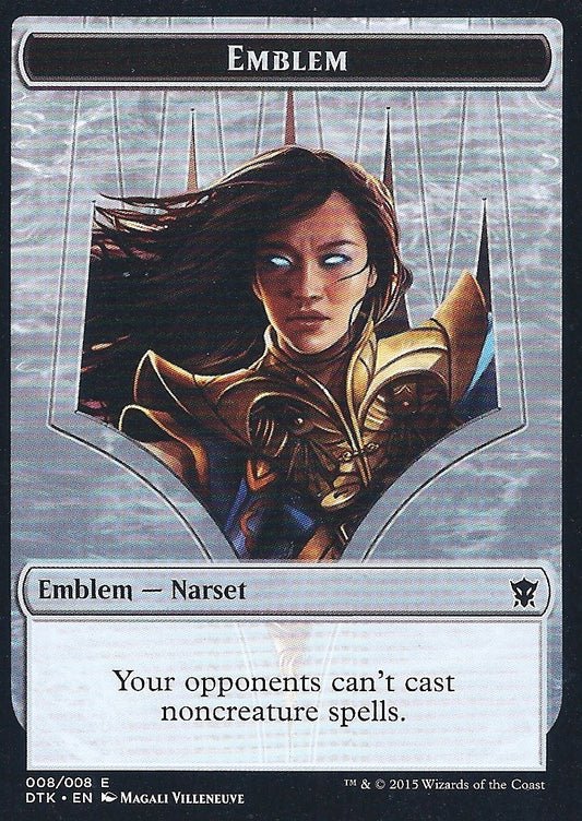Emblem - Narset (Dragons of Tarkir) Near Mint