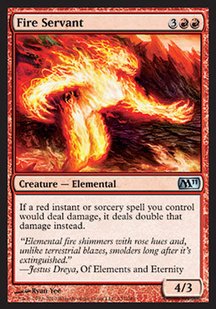 Fire Servant (Magic 2011 Core Set) Near Mint Foil