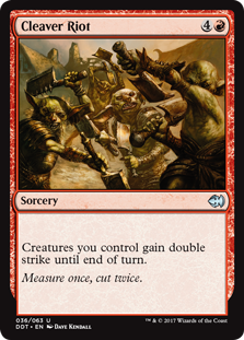 Cleaver Riot (Duel Decks: Merfolk vs Goblins) Near Mint