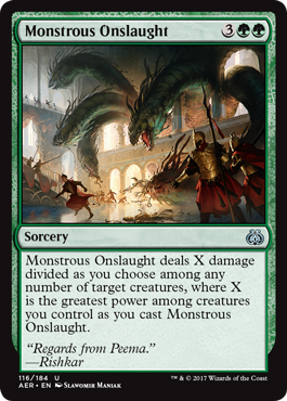 Monstrous Onslaught (Aether Revolt) Near Mint
