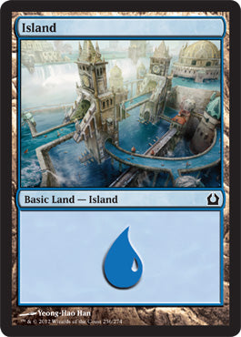 Island (256) (Return to Ravnica) Near Mint