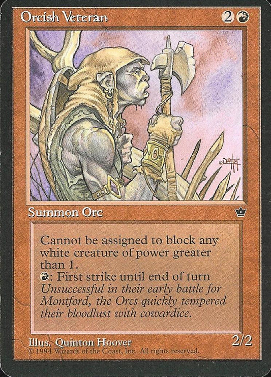 Orcish Veteran (3) (Fallen Empires) Near Mint