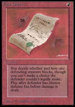 False Orders (Alpha) Light Play