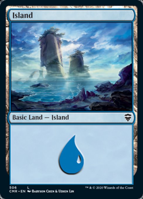 Island (506) (Commander 2020 Commander Legends) Near Mint