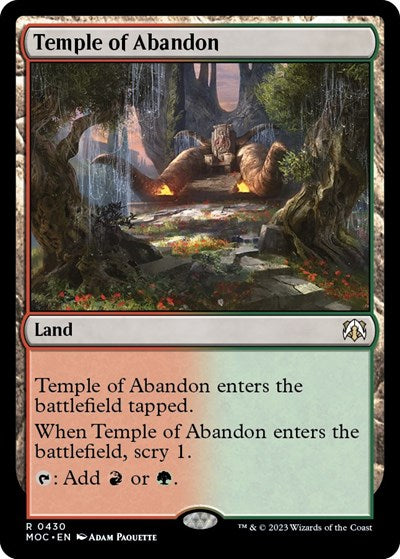 Temple of Abandon (Commander: March of the Machine) Near Mint
