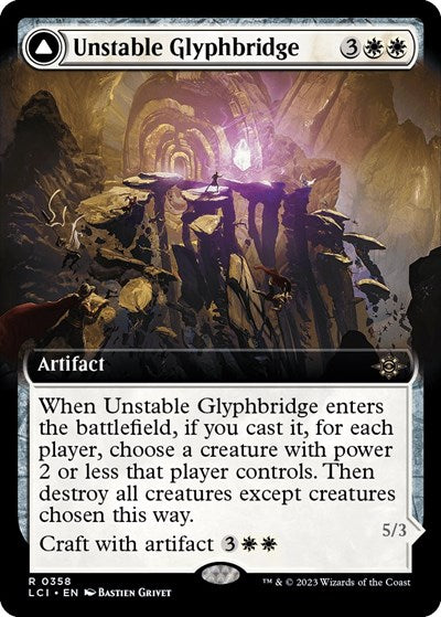Unstable Glyphbridge (Extended Art) (The Lost Caverns of Ixalan) Near Mint