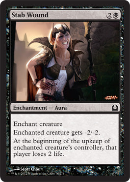 Stab Wound (Return to Ravnica) Near Mint Foil