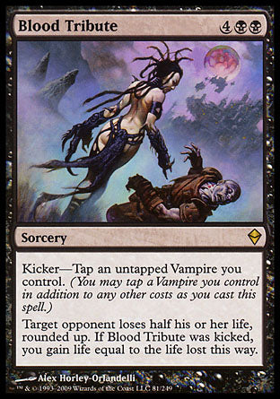 Blood Tribute (Zendikar) Light Play