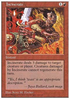 Incinerate (5th Edition) Near Mint Japanese