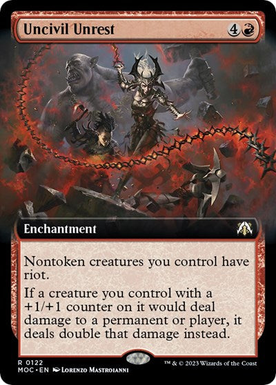 Uncivil Unrest (Extended Art) (Commander: March of the Machine) Near Mint