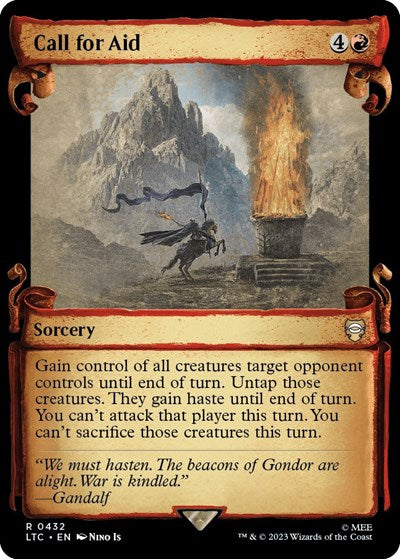 Call for Aid (Showcase Scrolls) (Commander: The Lord of the Rings: Tales of Middle-earth) Near Mint