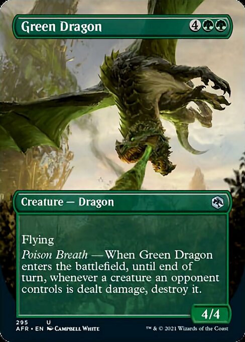 Green Dragon (Borderless) (Adventures in the Forgotten Realms) Near Mint