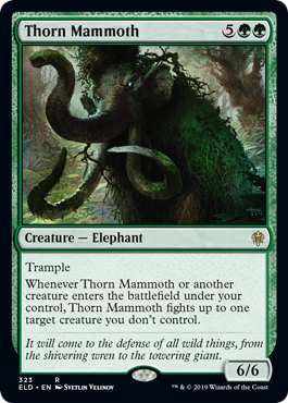 Thorn Mammoth (Throne of Eldraine) Near Mint
