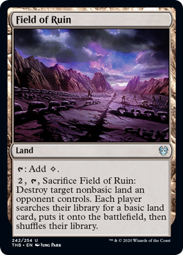 Field of Ruin (Theros Beyond Death) Near Mint Foil