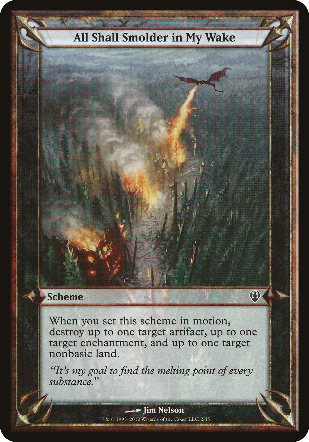 All Shall Smolder in My Wake (Scheme) (Archenemy) Near Mint