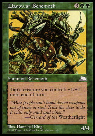 Llanowar Behemoth (Weatherlight) Light Play
