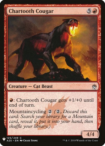 Chartooth Cougar (Mystery Booster) Near Mint