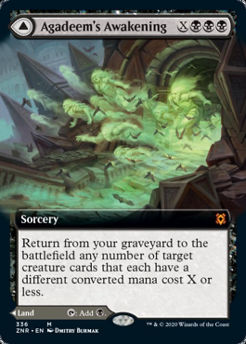 Agadeem's Awakening / Agadeem, the Undercrypt (Extended Art) (Zendikar Rising) Near Mint
