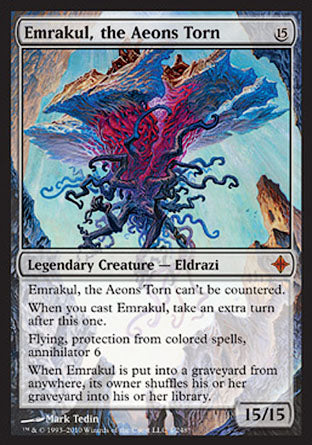 Emrakul, the Aeons Torn (Rise of the Eldrazi) Light Play
