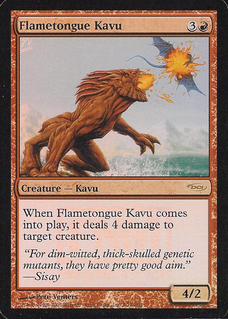 Flametongue Kavu (FNM) (Promotional Cards) Near Mint