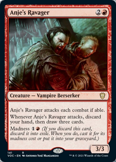 Anje's Ravager (Commander 2021 Crimson Vow) Near Mint