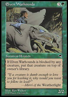 Elven Warhounds (Tempest) Light Play