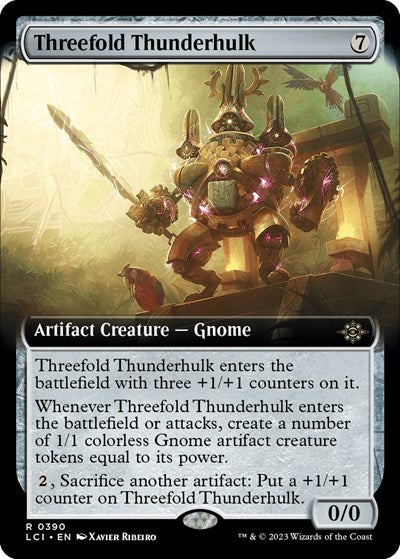 Threefold Thunderhulk (Extended Art) (The Lost Caverns of Ixalan) Near Mint