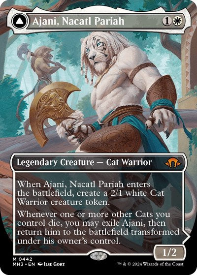 Ajani, Nacatl Pariah (Borderless) (Modern Horizons 3) Near Mint