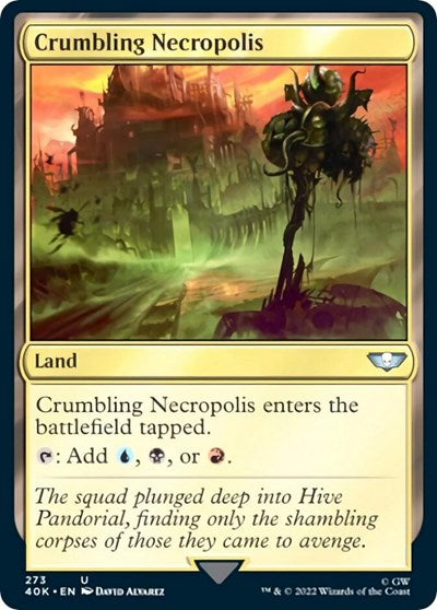 Crumbling Necropolis (Surge Foil) (Universes Beyond: Warhammer 40K) Near Mint