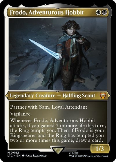 Frodo, Adventurous Hobbit (Display Commander) - Thick Stock (Commander: The Lord of the Rings: Tales of Middle-earth) Near Mint