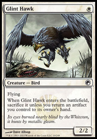 Glint Hawk (Scars of Mirrodin) Near Mint Foil