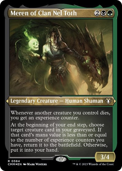 Meren of Clan Nel Toth (Foil Etched) (Commander Masters) Near Mint