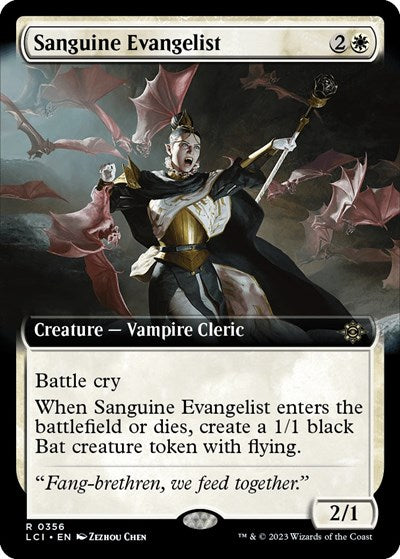 Sanguine Evangelist (Extended Art) (The Lost Caverns of Ixalan) Near Mint Foil