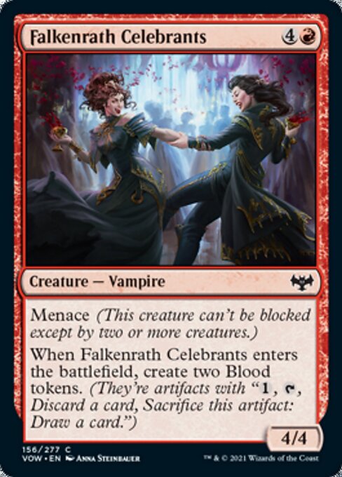 Falkenrath Celebrants (Innistrad: Crimson Vow) Near Mint Foil