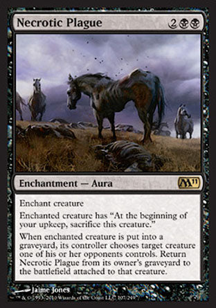 Necrotic Plague (Magic 2011 Core Set) Near Mint