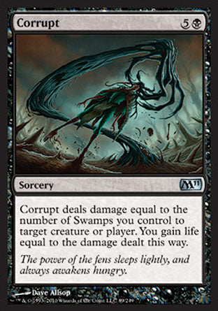 Corrupt (Magic 2011 Core Set) Near Mint Foil