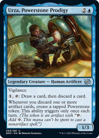 Urza, Powerstone Prodigy (The Brothers' War) Near Mint Foil