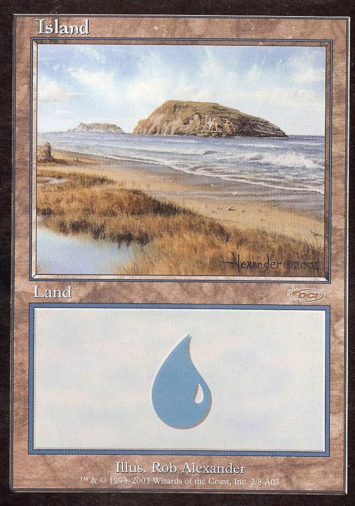 Island (2003 Arena League Promo) (Promotional Cards) Light Play