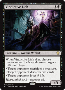 Vindictive Lich (Commander 2017) Near Mint